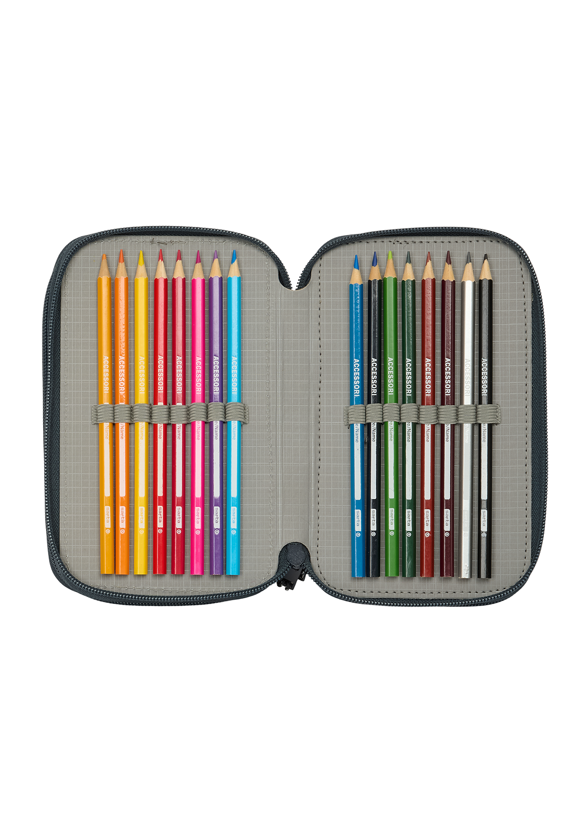 F.C.Real Madrid 1st Team Small Triple 37pc Filled Pencil Case
