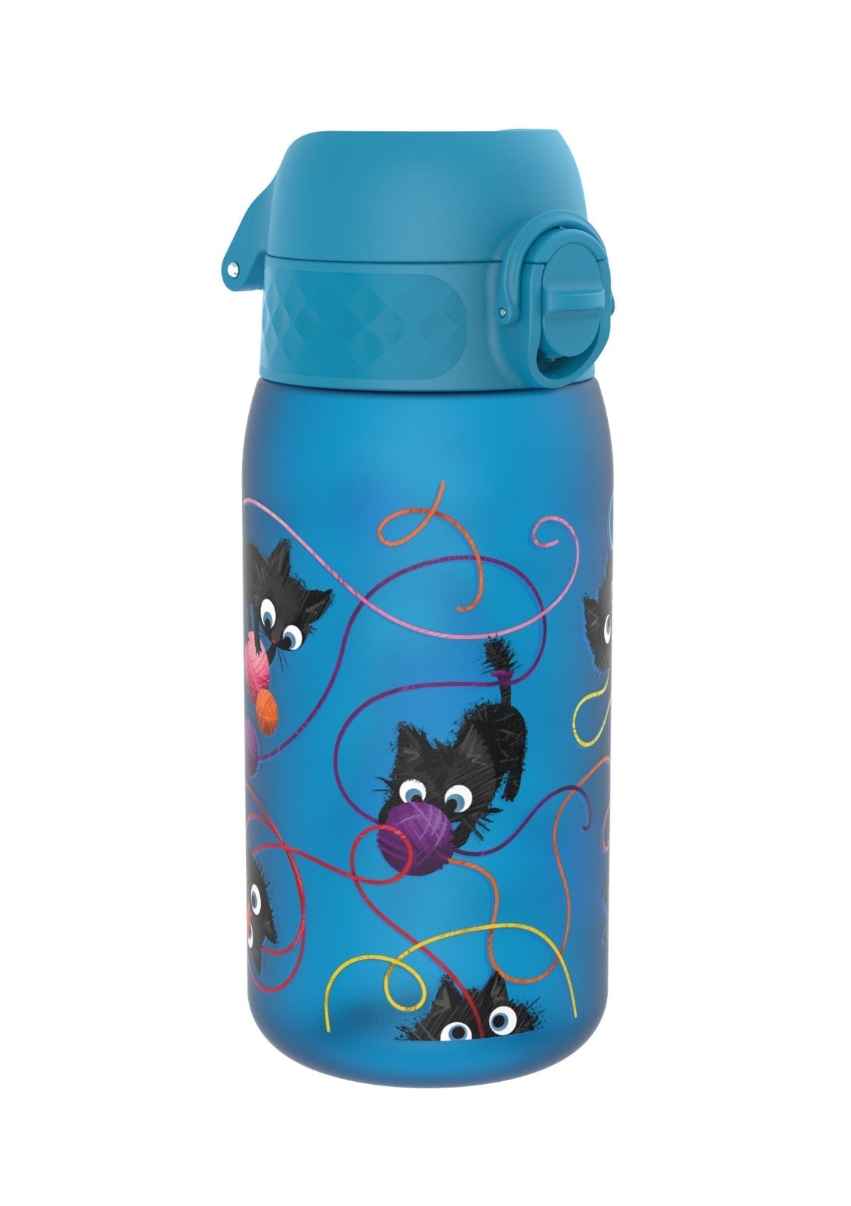 ION8 Recyclon Blue Cats Water Bottle Leak Proof 350ml (12oz) BPA Free