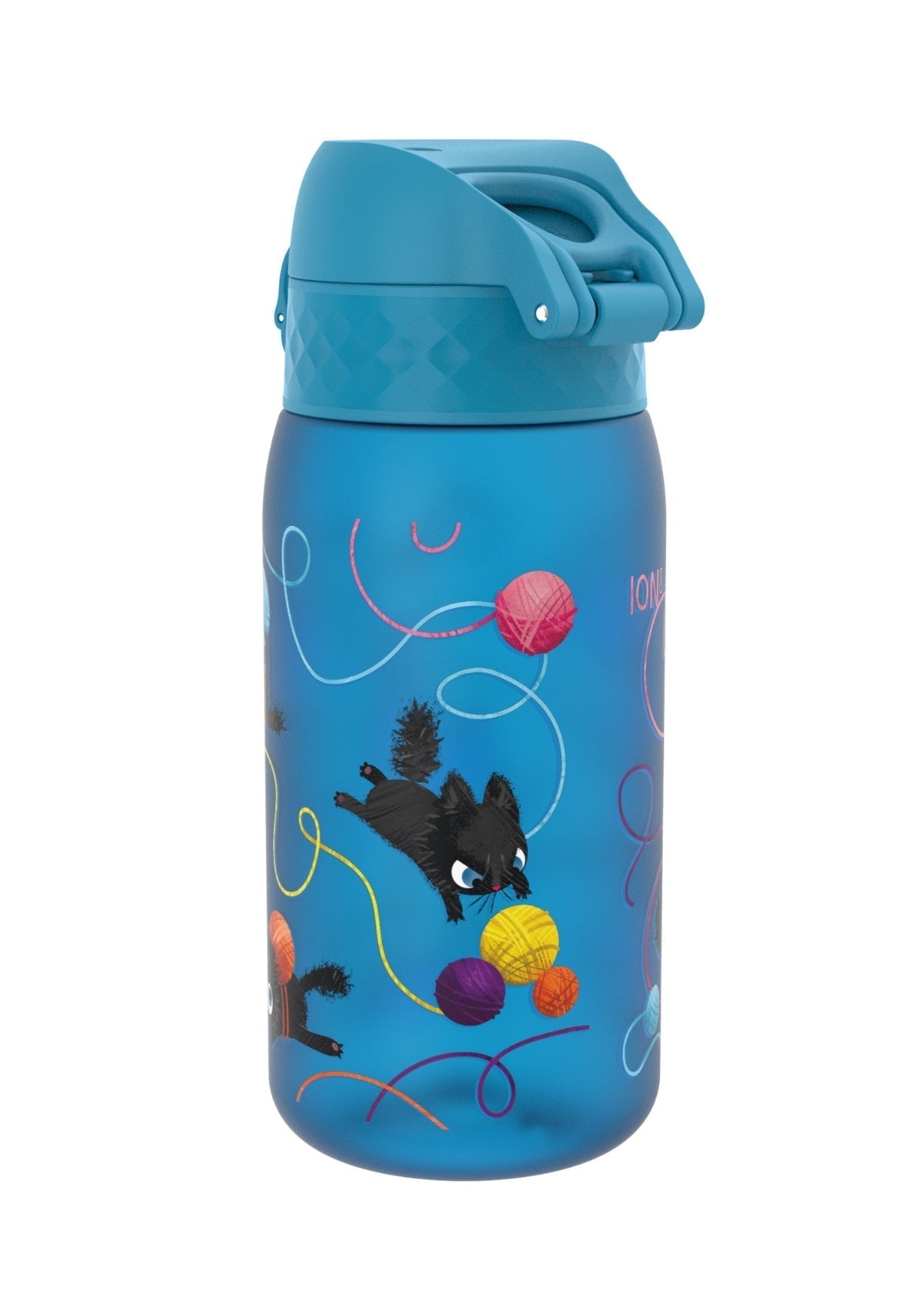 ION8 Recyclon Blue Cats Water Bottle Leak Proof 350ml (12oz) BPA Free