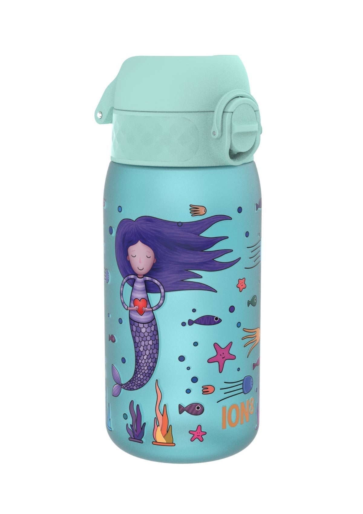 ION8 Recyclon Sonic Blue Mermaid Water Bottle Leak Proof 350ml (12oz) BPA Free