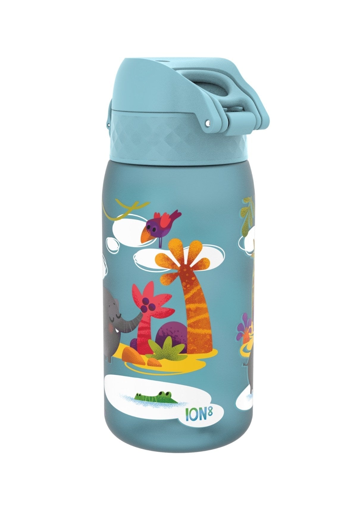 ION8 Recyclon Blue Safari Water Bottle Leak Proof 350ml (12oz) BPA Free