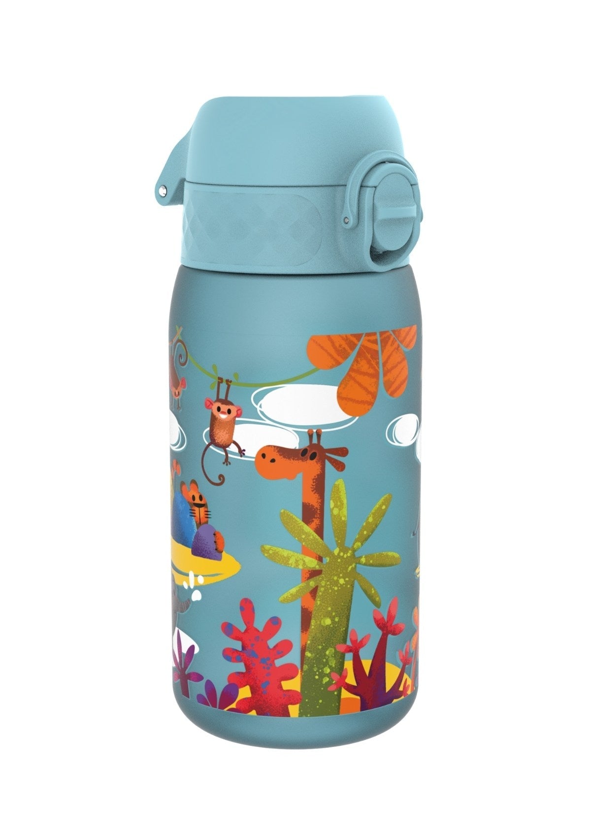 ION8 Recyclon Blue Safari Water Bottle Leak Proof 350ml (12oz) BPA Free