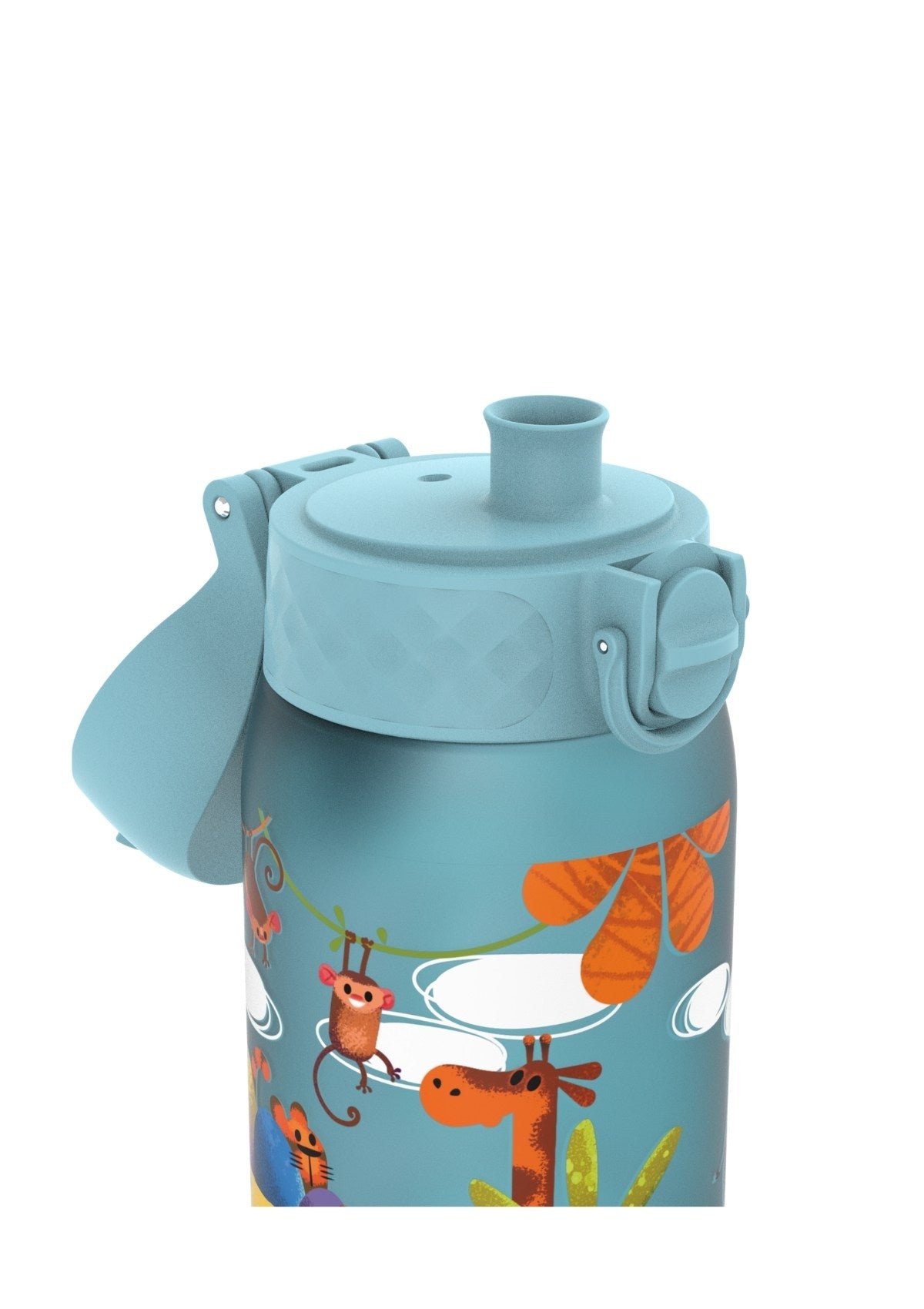 ION8 Recyclon Blue Safari Water Bottle Leak Proof 350ml (12oz) BPA Free