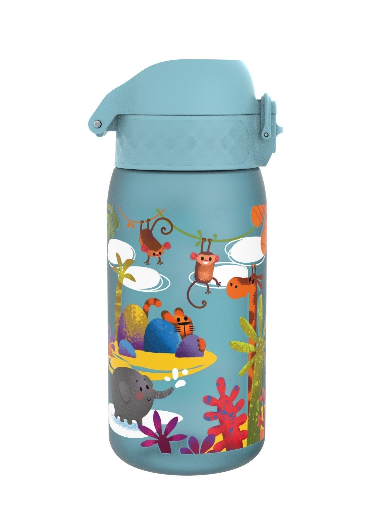ION8 Recyclon Blue Safari Water Bottle Leak Proof 350ml (12oz) BPA Free