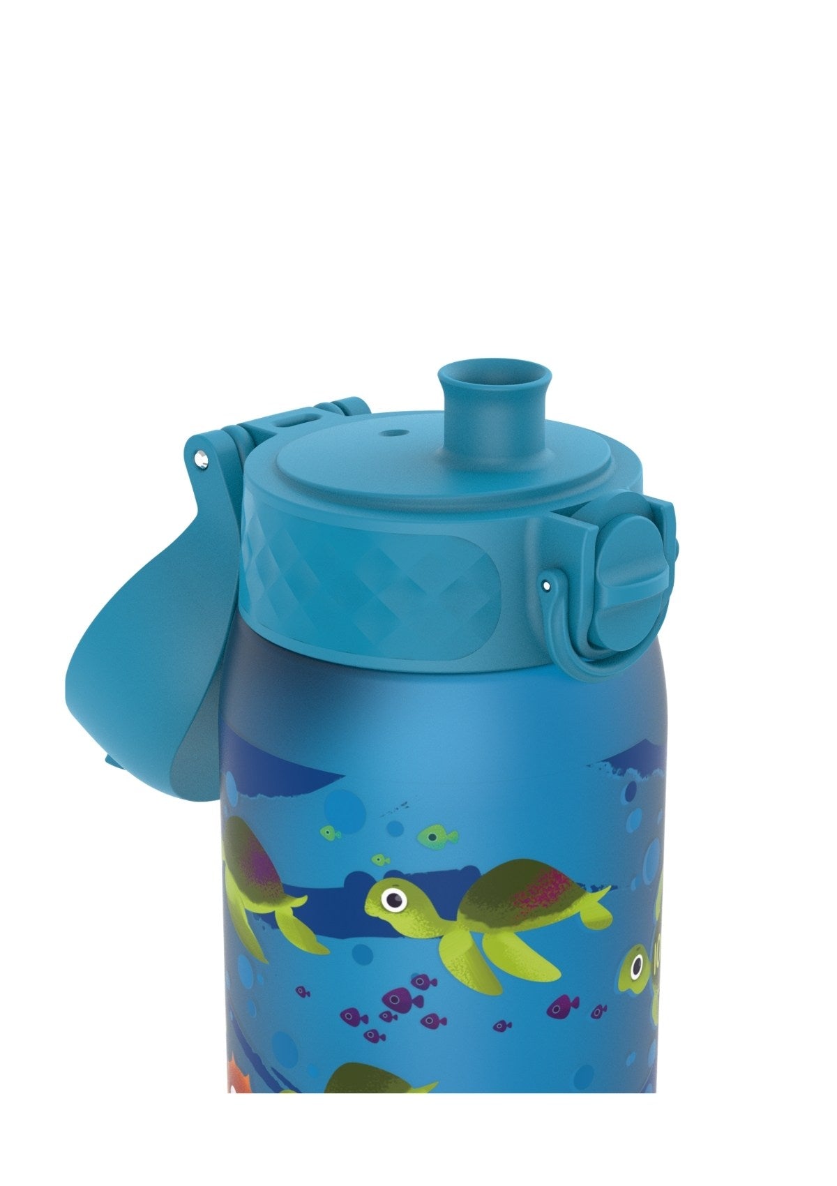 ION8 Recyclon Sea Turtle Blue Water Bottle Leak Proof 350ml (12oz) BPA Free