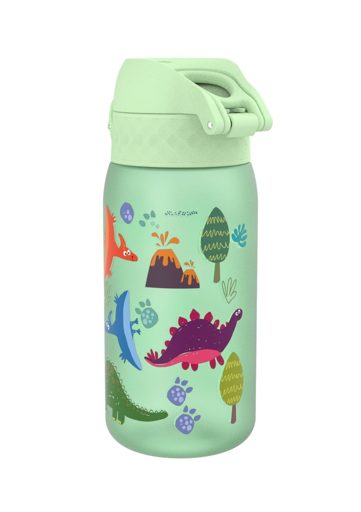 ION8 Recyclon Dinosaur Surf-Green Water Bottle Leak Proof 350ml (12oz) BPA Free