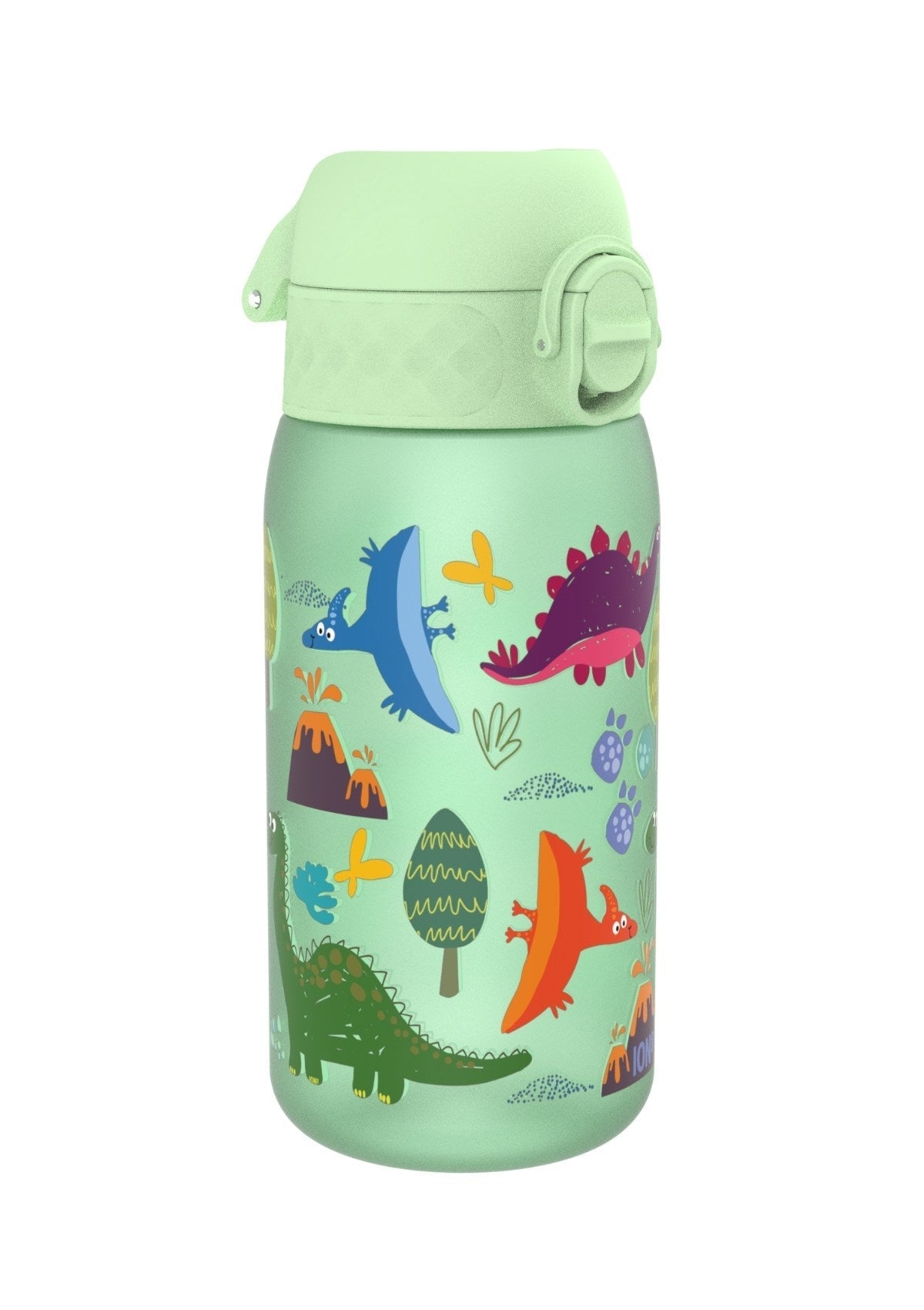 ION8 Recyclon Dinosaur Surf-Green Water Bottle Leak Proof 350ml (12oz) BPA Free