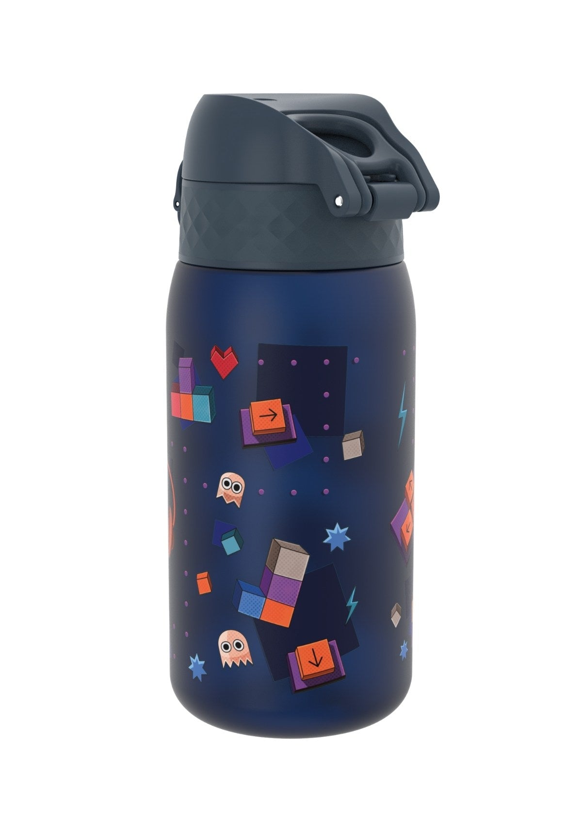 ION8 Recyclon Gamer Navy Water Bottle Leak Proof 350ml (12oz) BPA Free