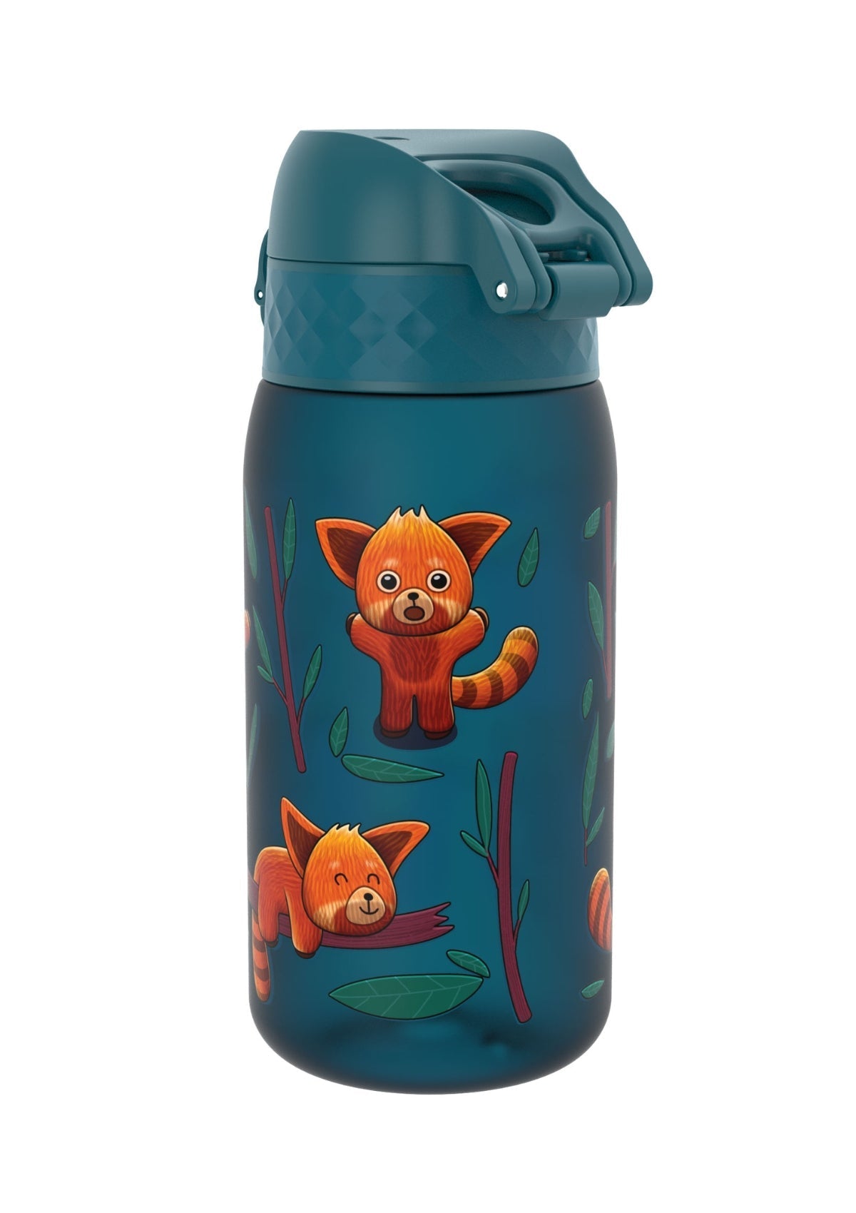 ION8 Recyclon Red Pandas Water Bottle Leak Proof 350ml (12oz) BPA Free