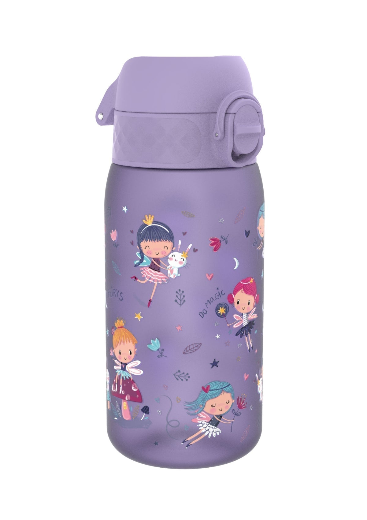 ION8 Recyclon Light Purple Fairies Water Bottle Leak Proof 350ml (12oz) BPA Free