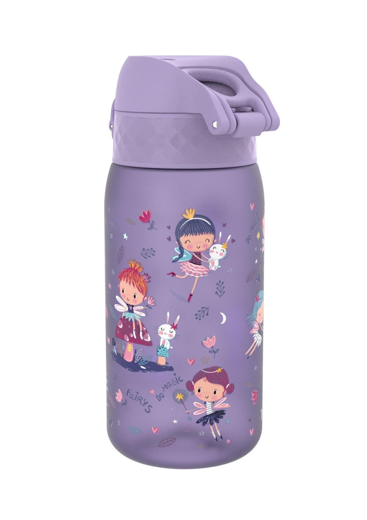 ION8 Recyclon Light Purple Fairies Water Bottle Leak Proof 350ml (12oz) BPA Free