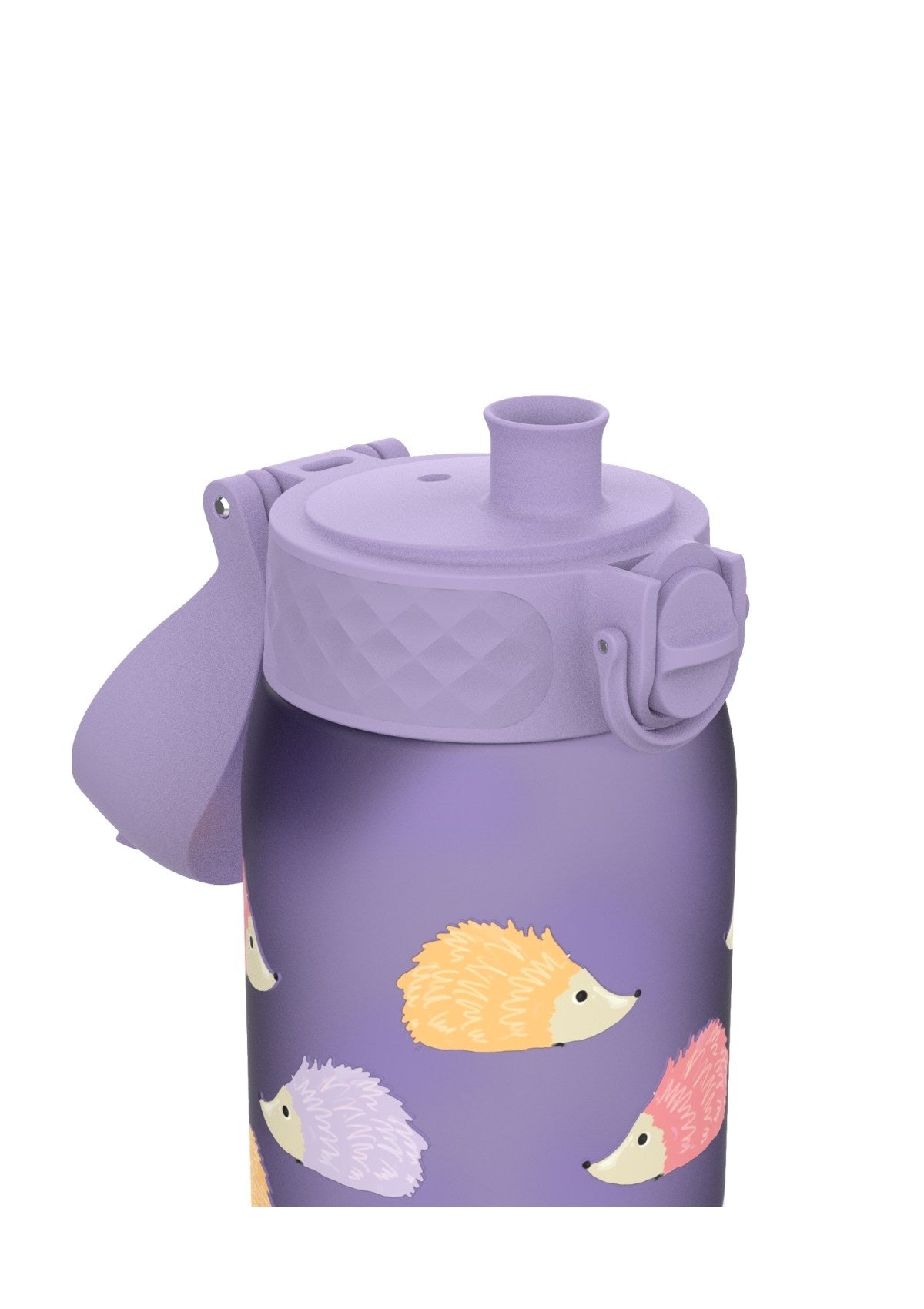 ION8 Recyclon Hedgehogs Periwinkle Water Bottle Leak Proof 350ml (12oz) BPA Free