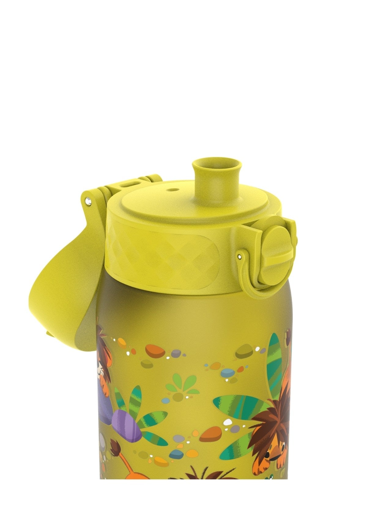 ION8 Recyclon Baby Lions Yellow Water Bottle Leak Proof 350ml (12oz) BPA Free