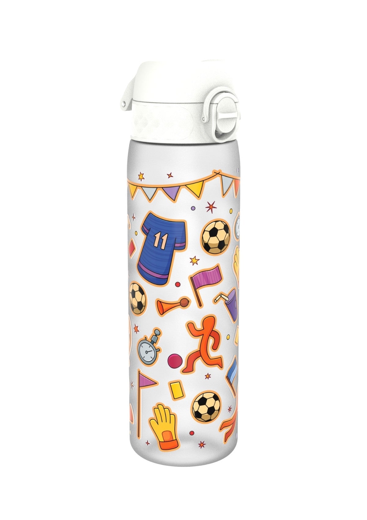 ION8 Recyclon Football Ice-White Water Bottle Leak Proof 500ml