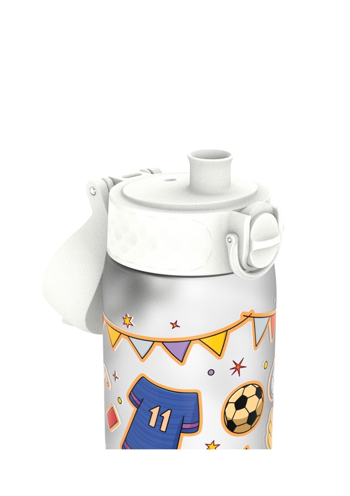ION8 Recyclon Football Ice-White Water Bottle Leak Proof 500ml