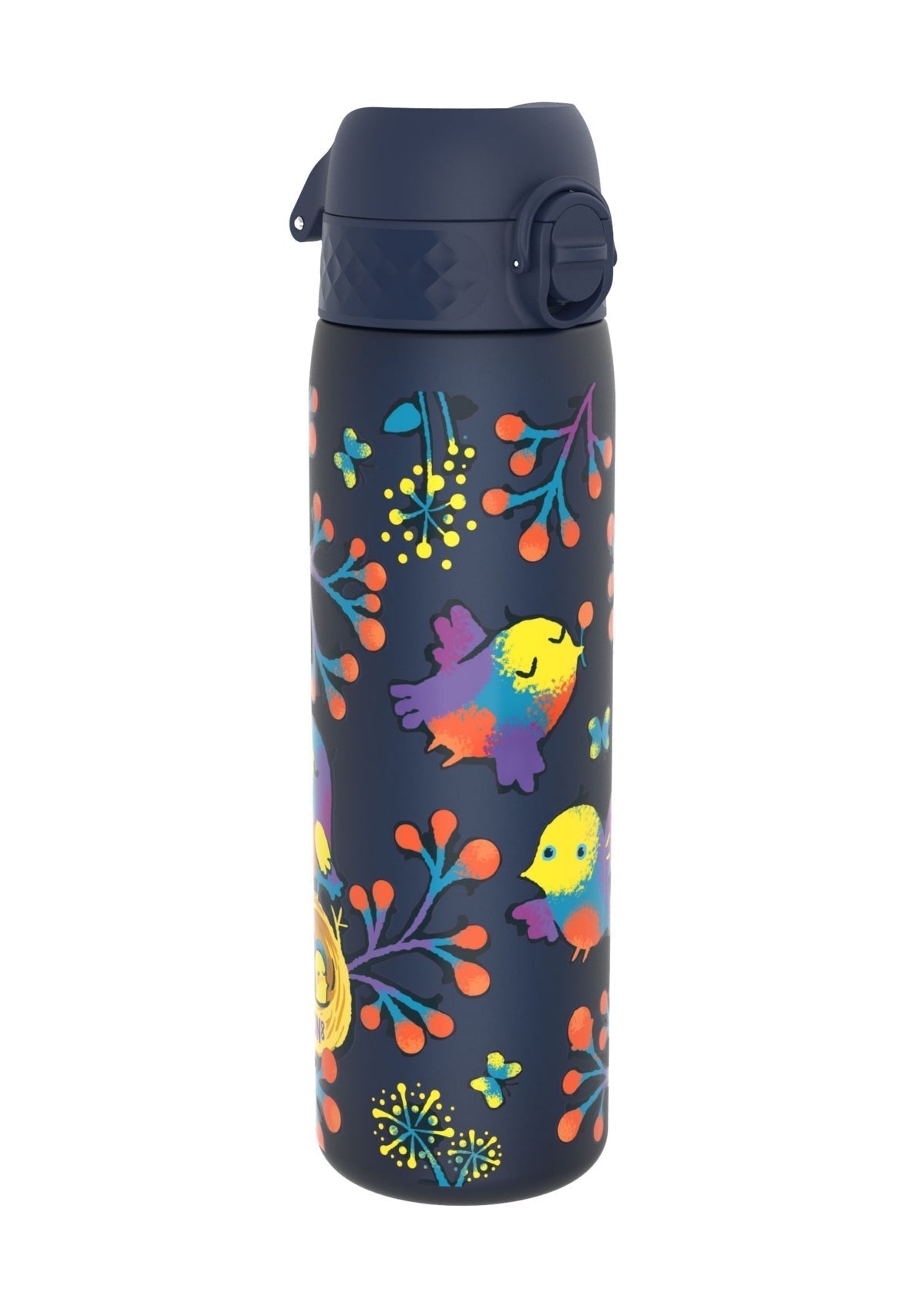 ION8 Recyclon Navy Birds Water Bottle Leak Proof 500ml (18oz) BPA Free