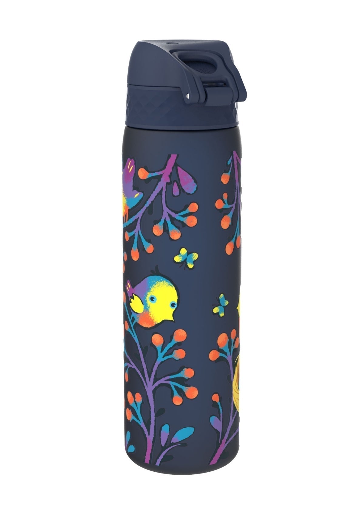 ION8 Recyclon Navy Birds Water Bottle Leak Proof 500ml (18oz) BPA Free