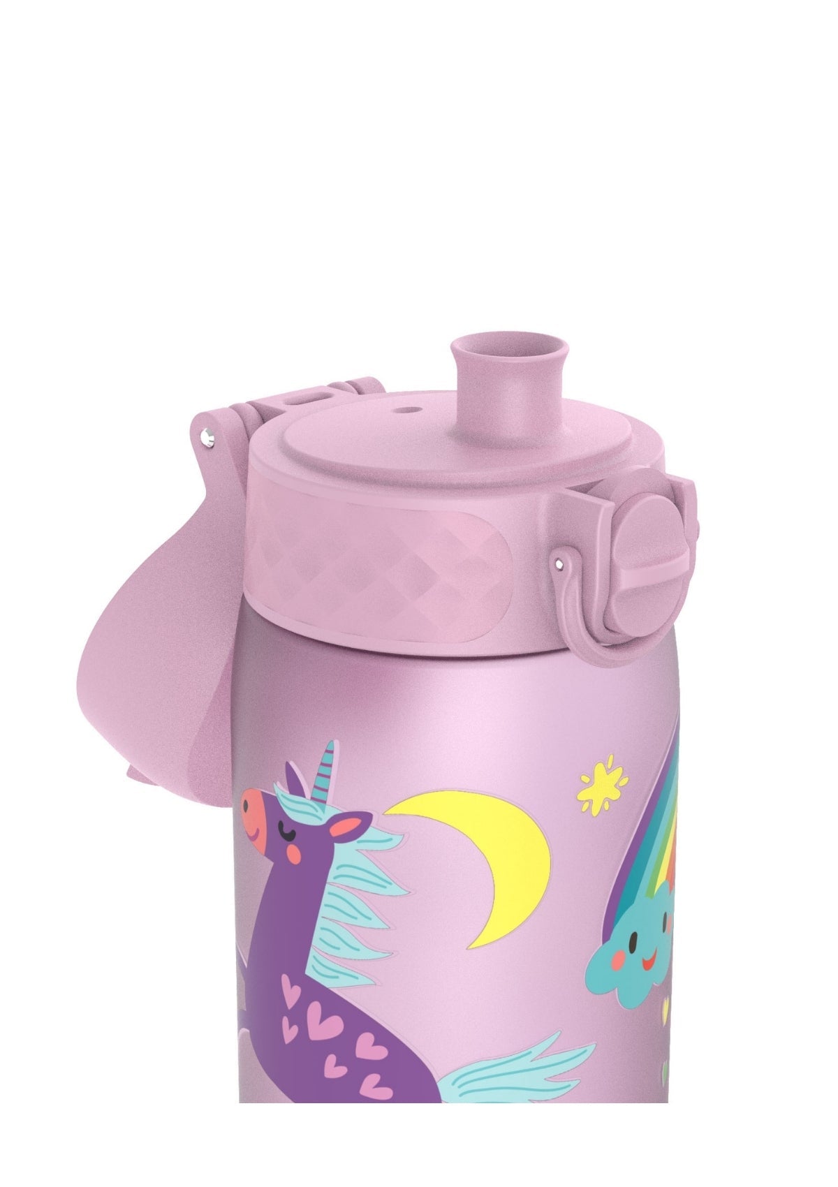ION8 Recyclon Lilac Unicorns Water Bottle Leak Proof 500ml (18oz) BPA Free