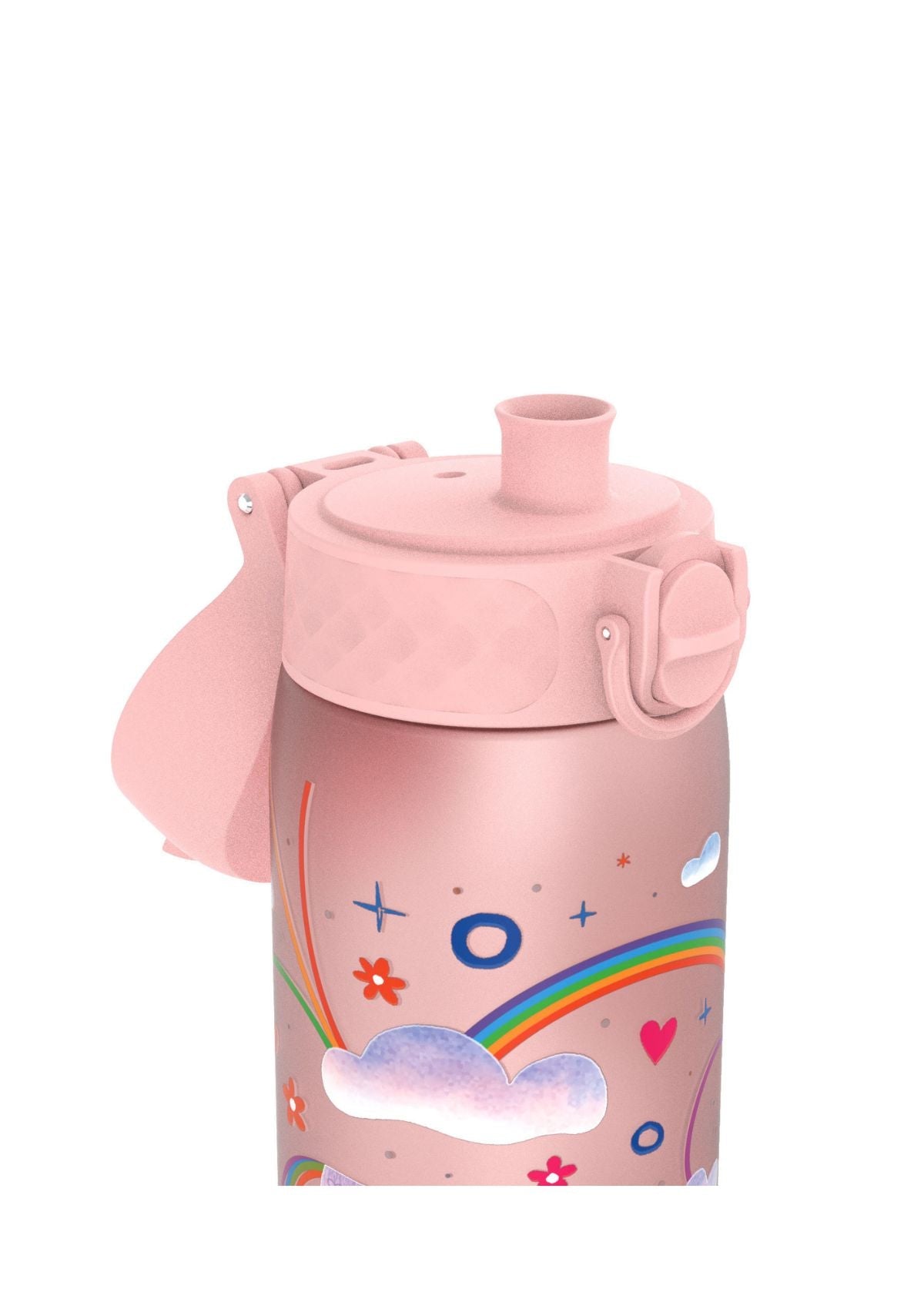 ION8 Recyclon Pink Unicorn Rainbows Water Bottle Leak Proof 500ml