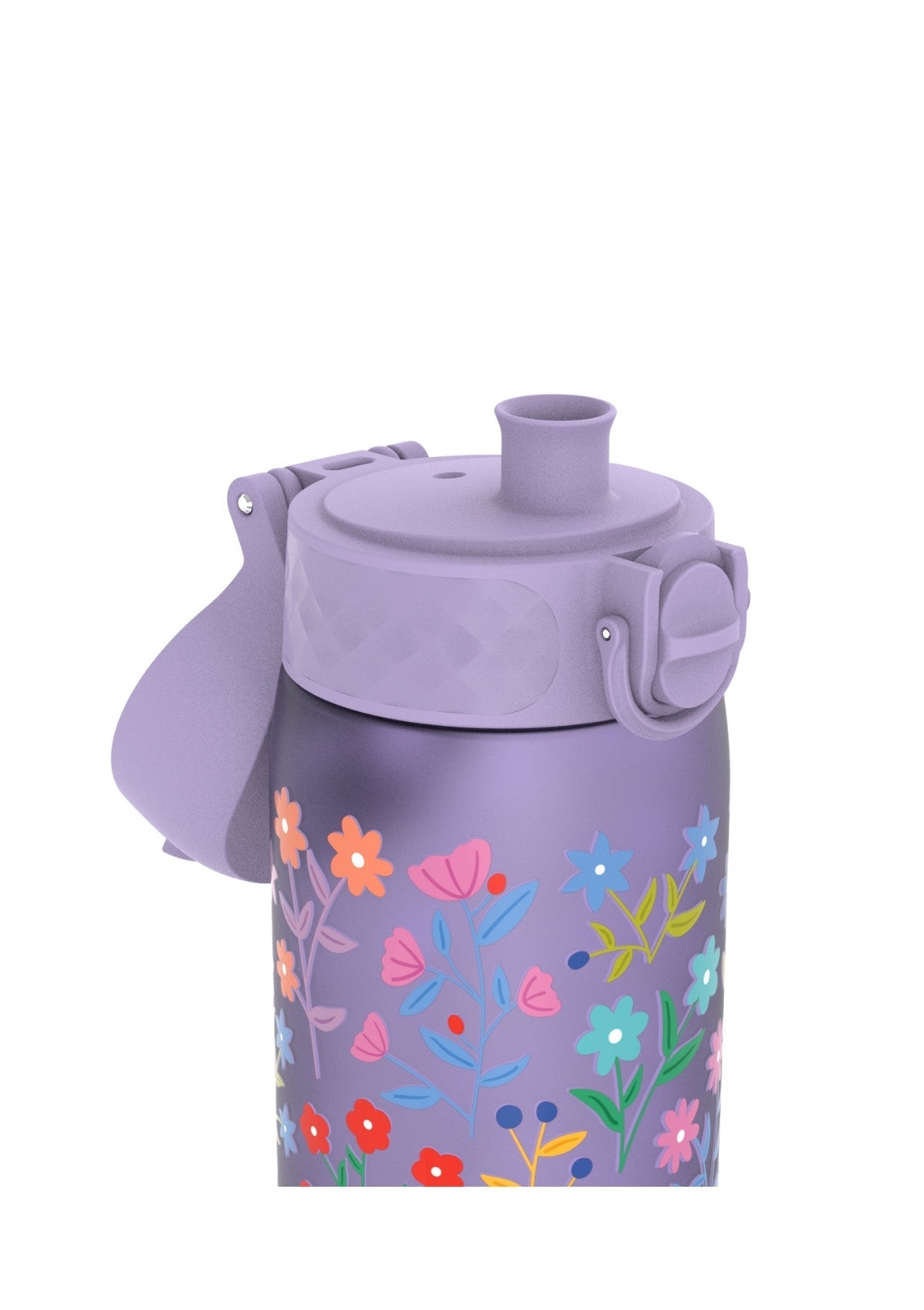 ION8 Recyclon Delicate Floral Periwinkle Water Bottle Leak Proof 500ml
