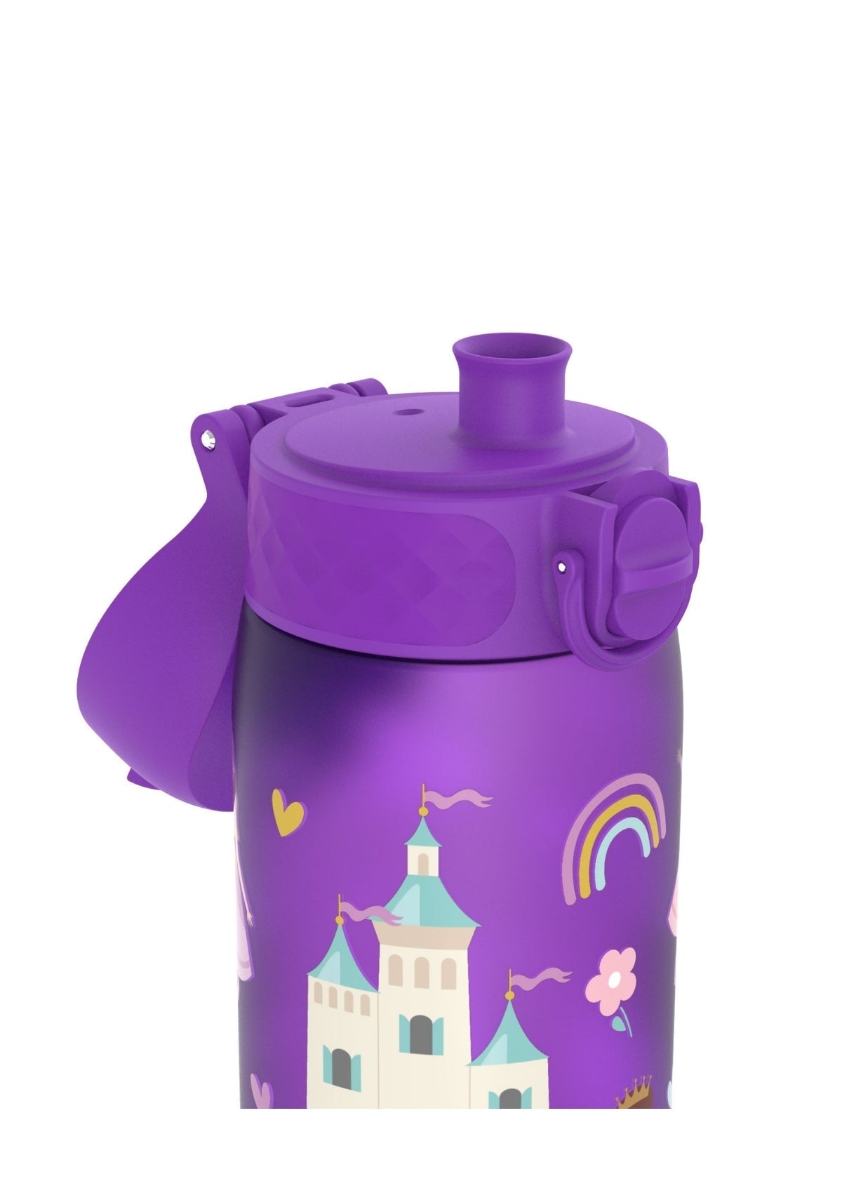ION8 Recyclon Purple Princess Water Bottle Leak Proof 500ml (18oz) BPA Free