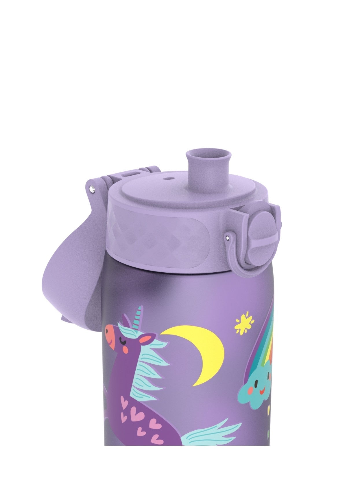 ION8 Recyclon Unicorns Periwinkle Water Bottle Leak Proof 500ml