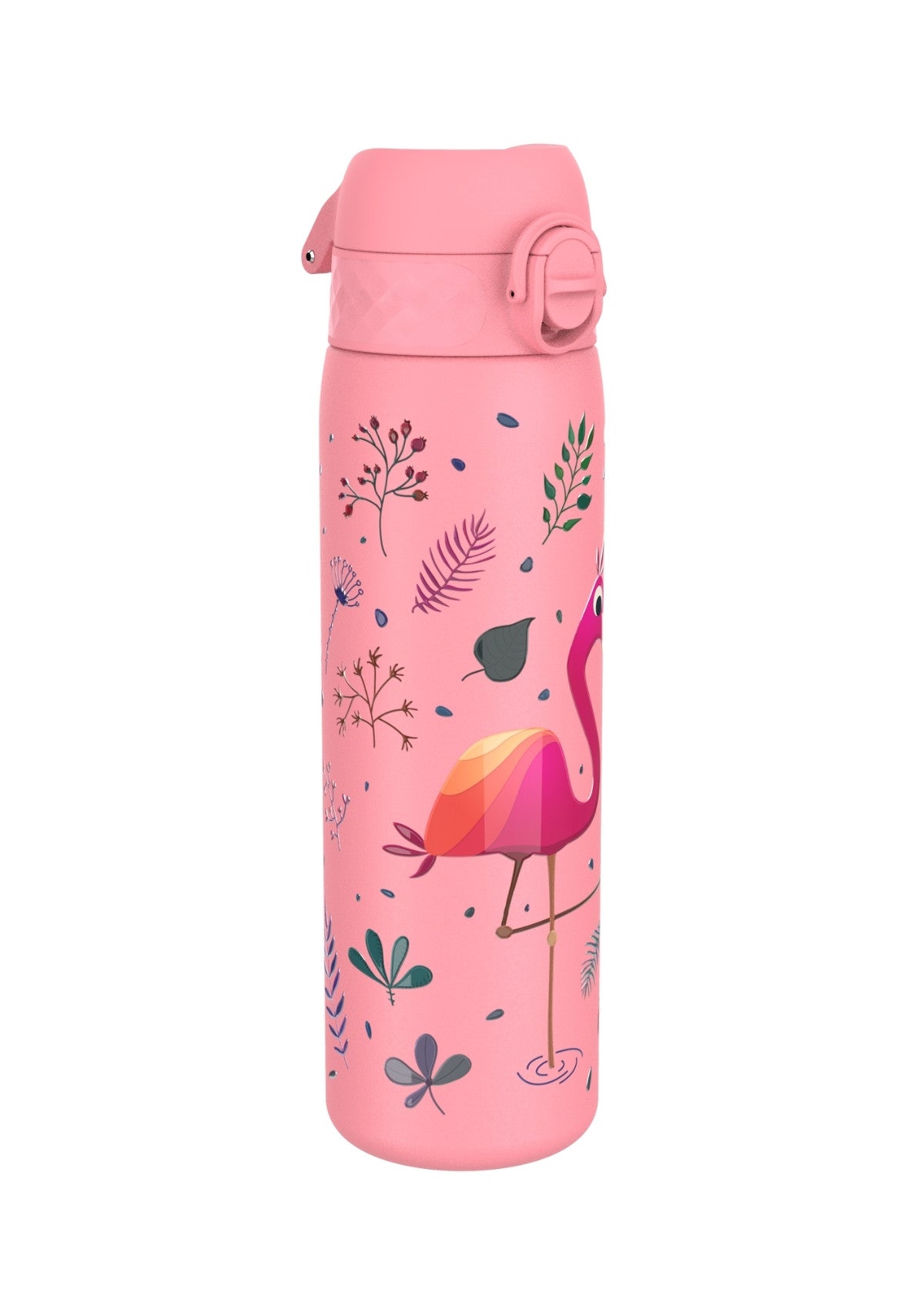 ION8 Steel Water Bottle Flamingo Leak Proof 600ml