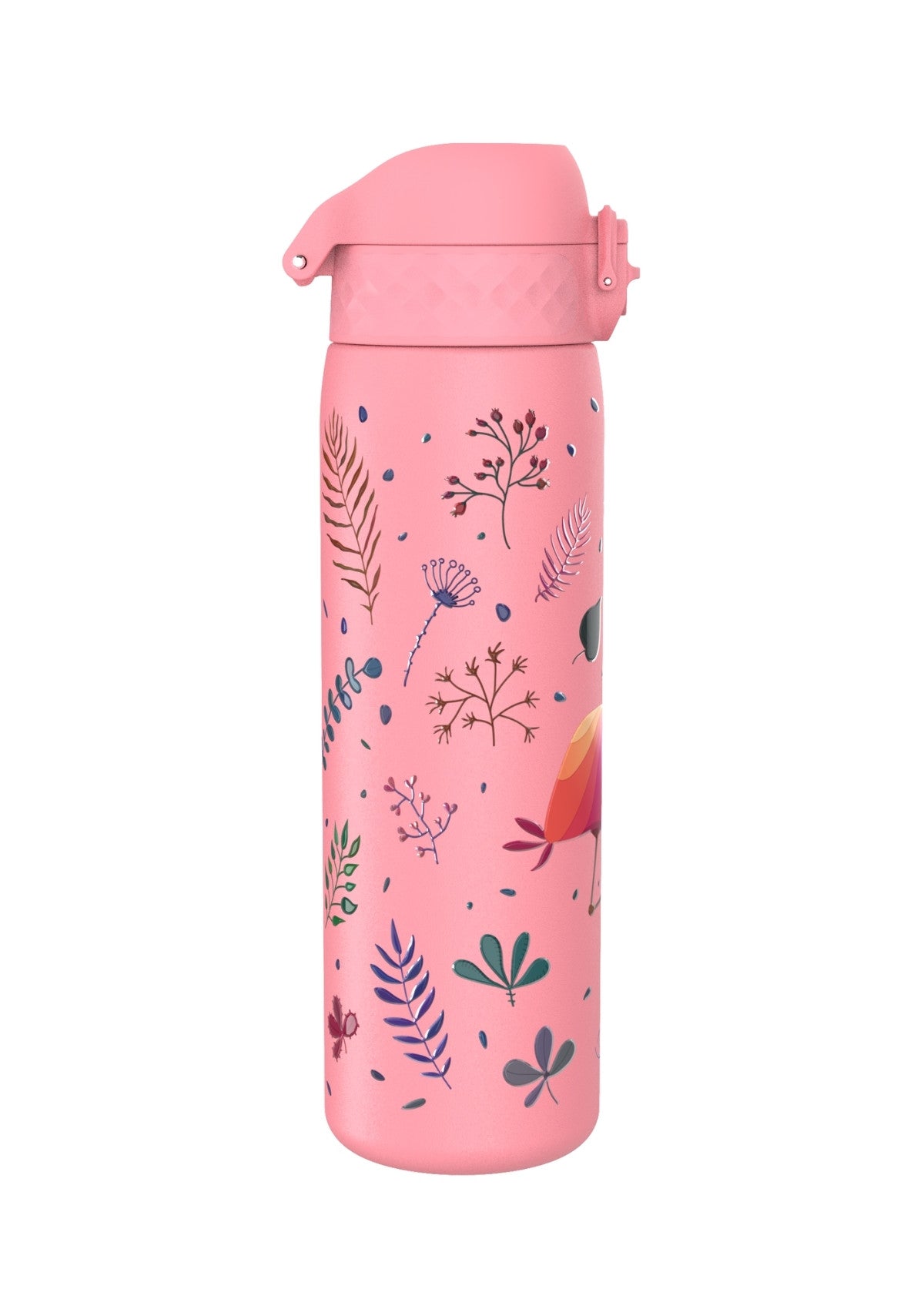 ION8 Steel Water Bottle Flamingo Leak Proof 600ml