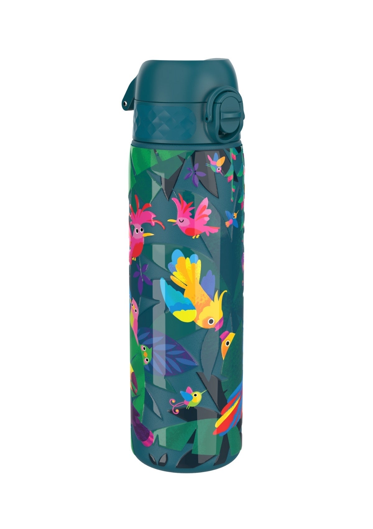 ION8 Steel Water Bottle Exotic Birds Leak Proof 600ml