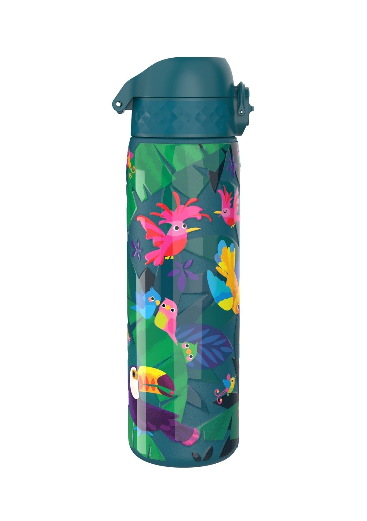 ION8 Steel Water Bottle Exotic Birds Leak Proof 600ml