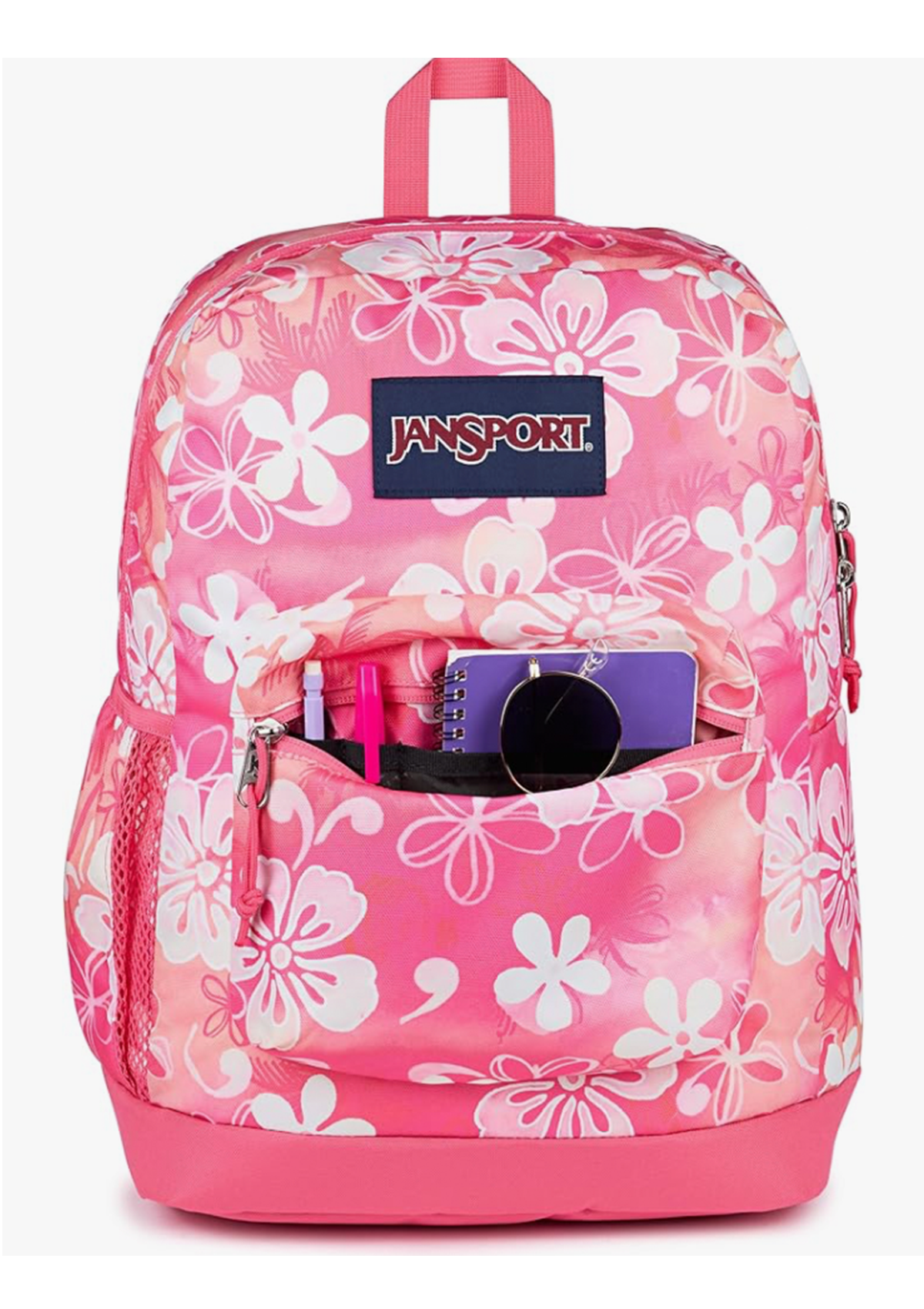 JanSport Backpacks Cross Town Plus Hiblisscus