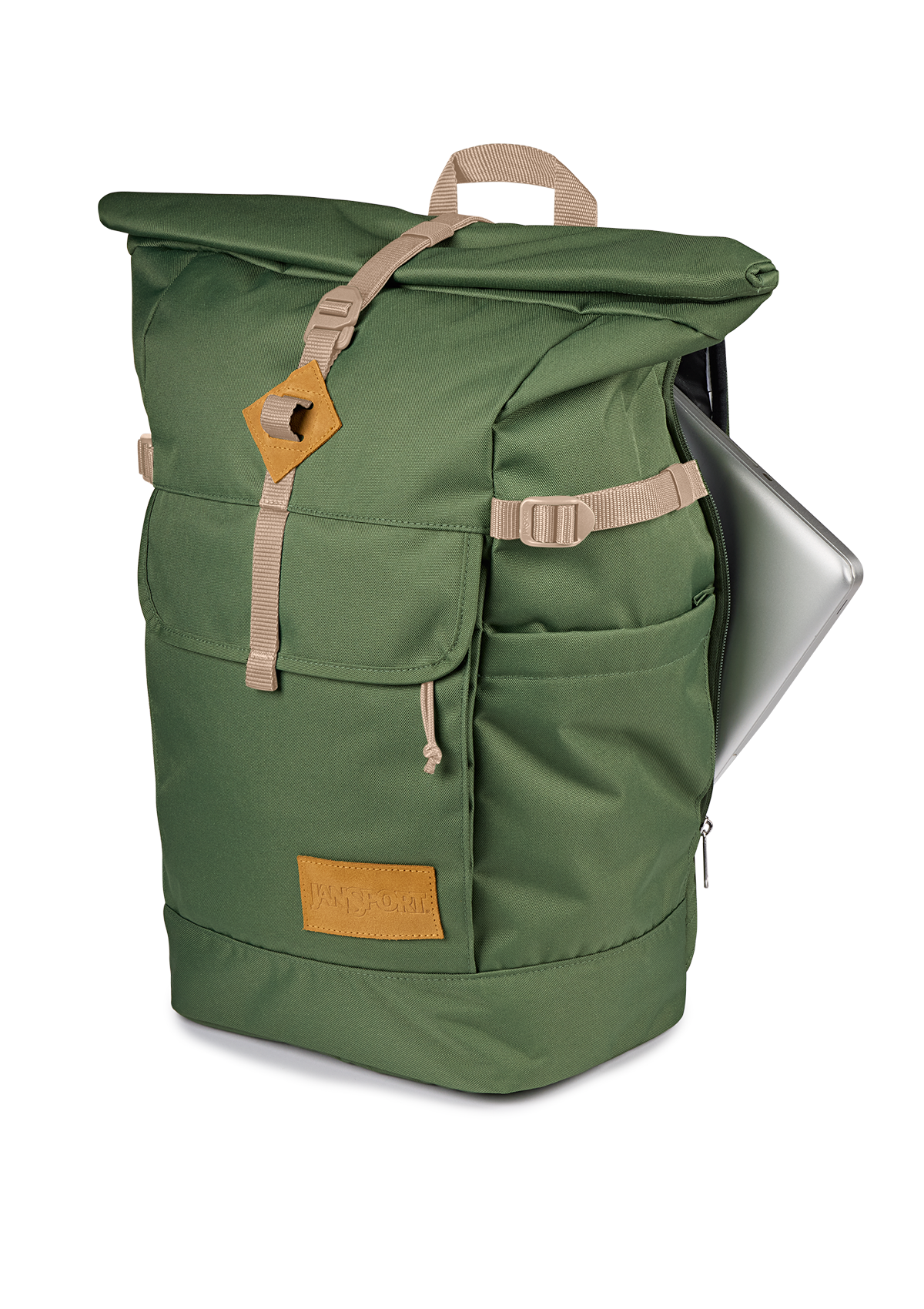 JanSport Backpack Hatchet Rolltop Cargo Green