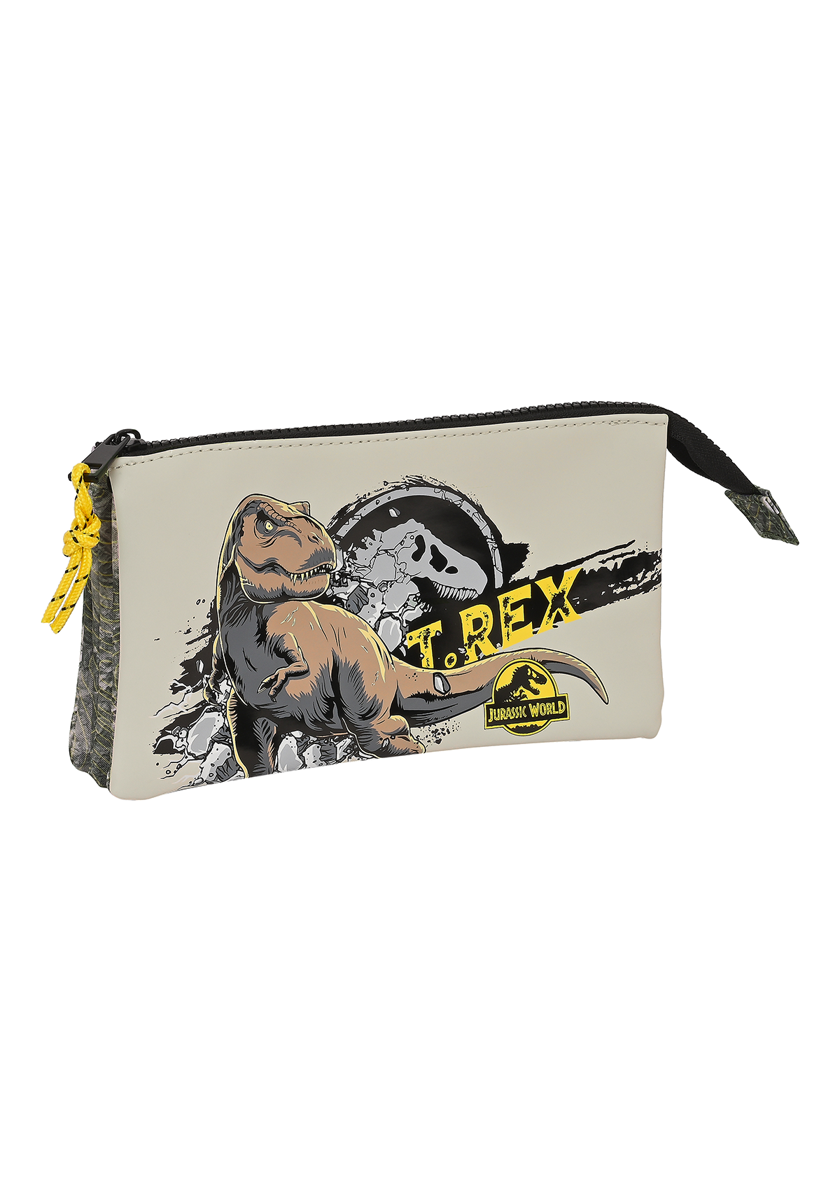 Jurassic World Warning Pencil Case Triple