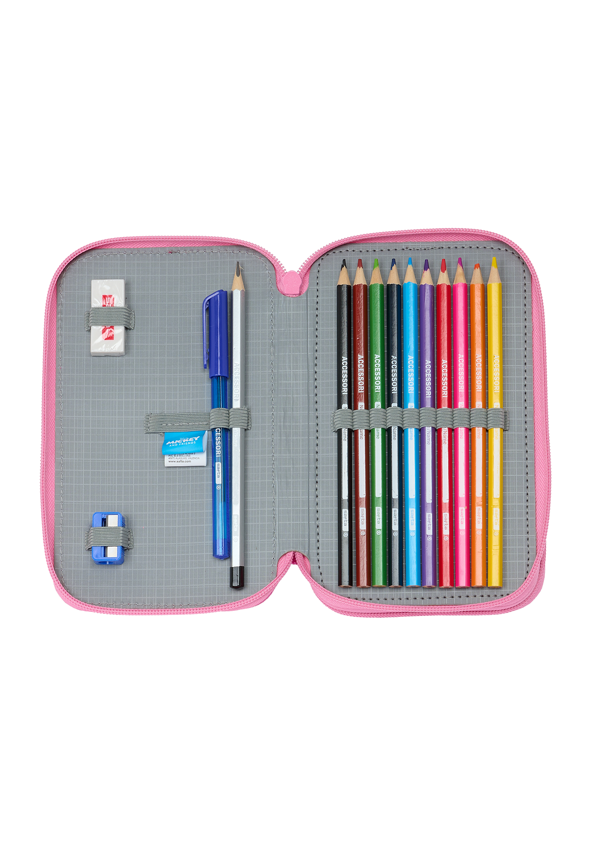 Disney Minnie Mouse Loving 28pc Small Double Pencil Case