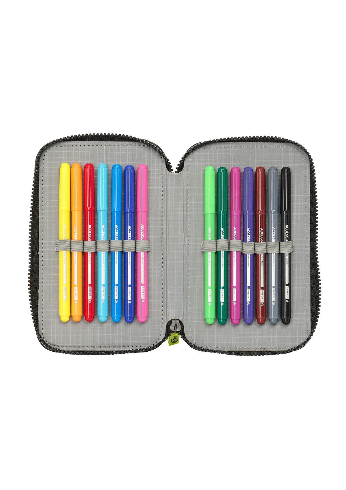 Nerf Get Ready 28pc Small Double Pencil Case