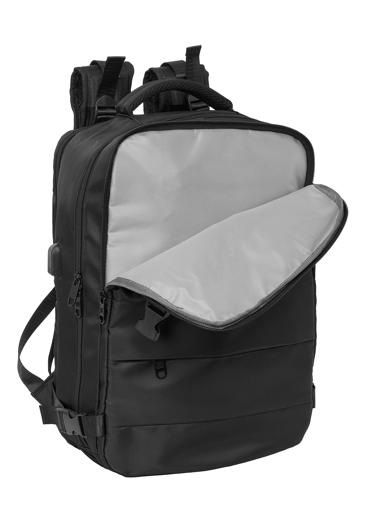 Safta 15.6" Black Portable Cabin Laptop Backpacks
