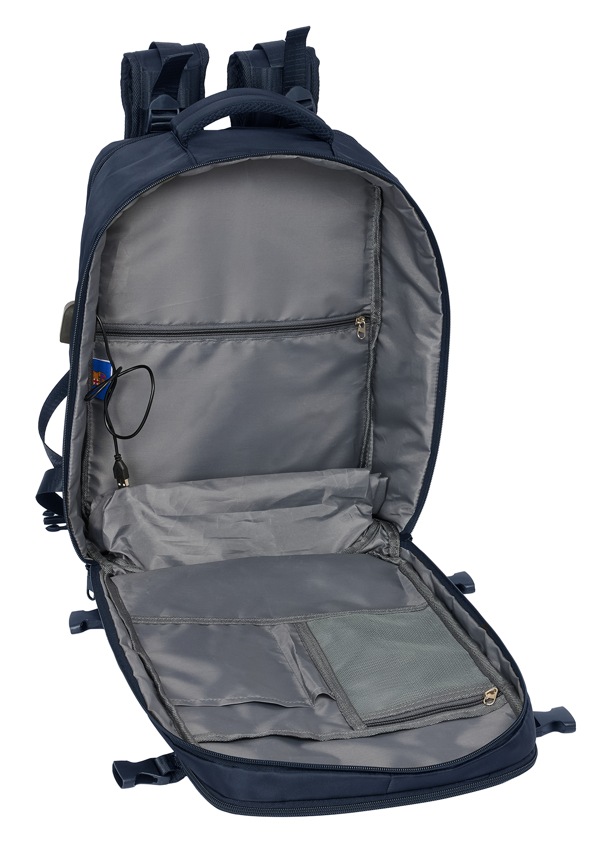 Safta 15.6" Navy Portable Cabin Laptop Backpacks