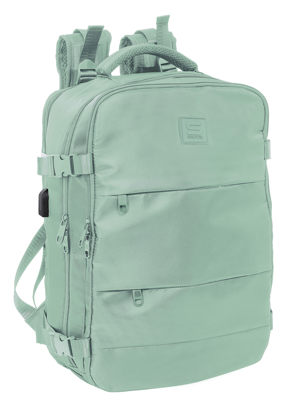Safta 15.6" Pastel Green Portable Cabin Laptop Backpacks