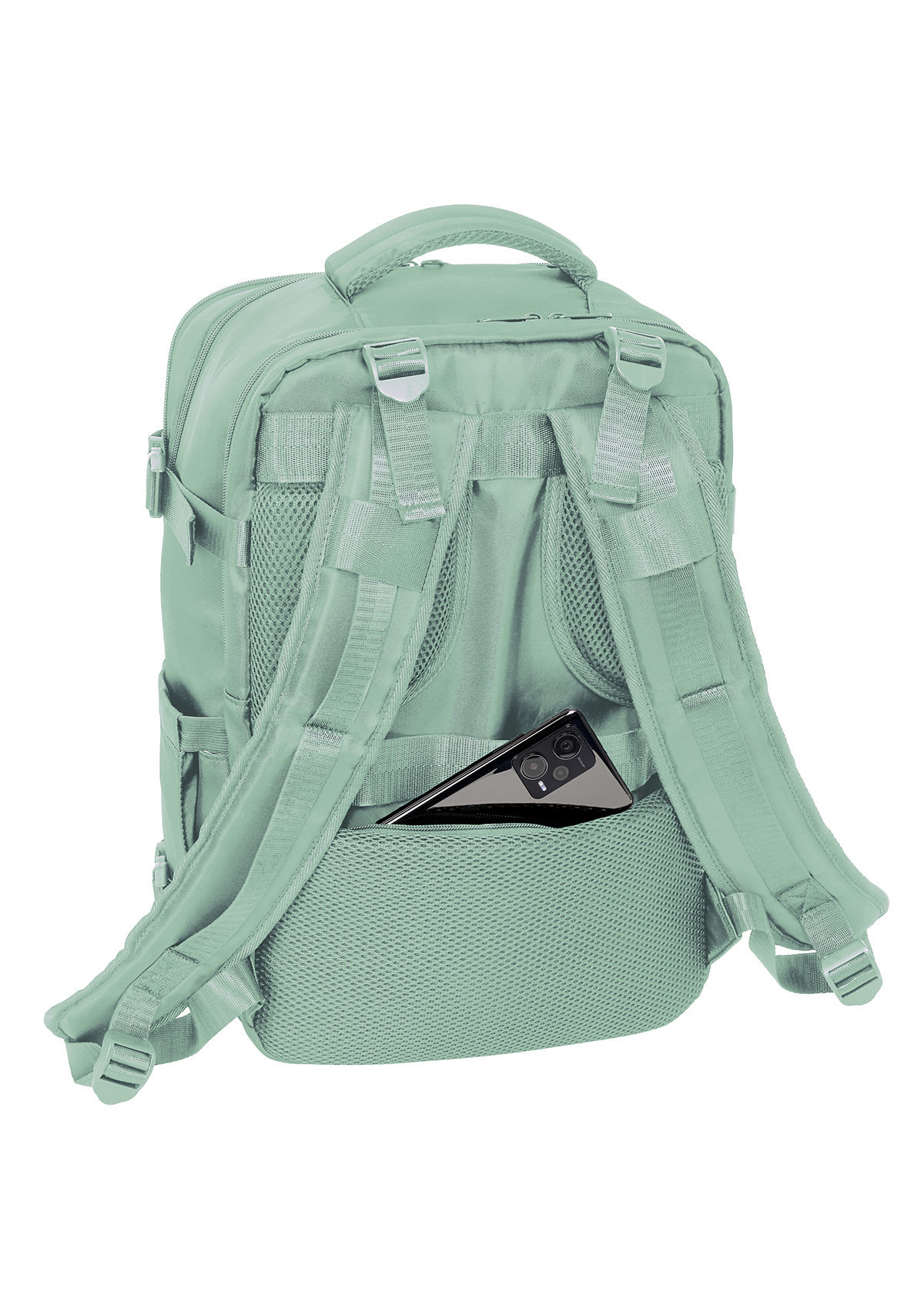 Safta 15.6" Pastel Green Portable Cabin Laptop Backpacks