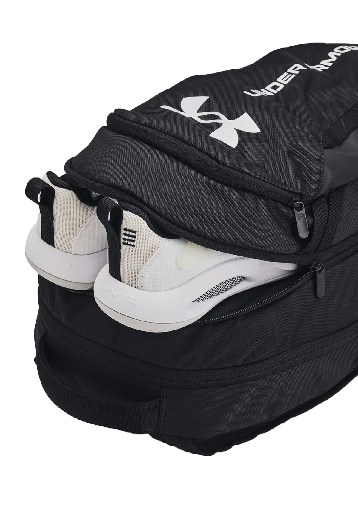 UA Hustle 6.0 Backpack Black Silver