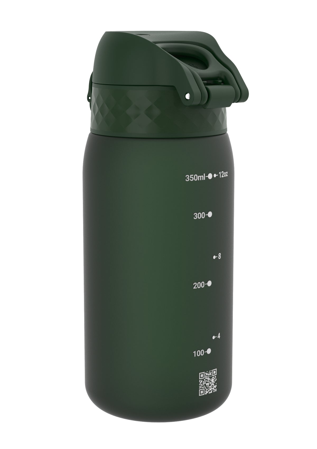 ION8 Recyclon Dark Green Water Bottle Leak Proof 350ml (12oz) BPA Free