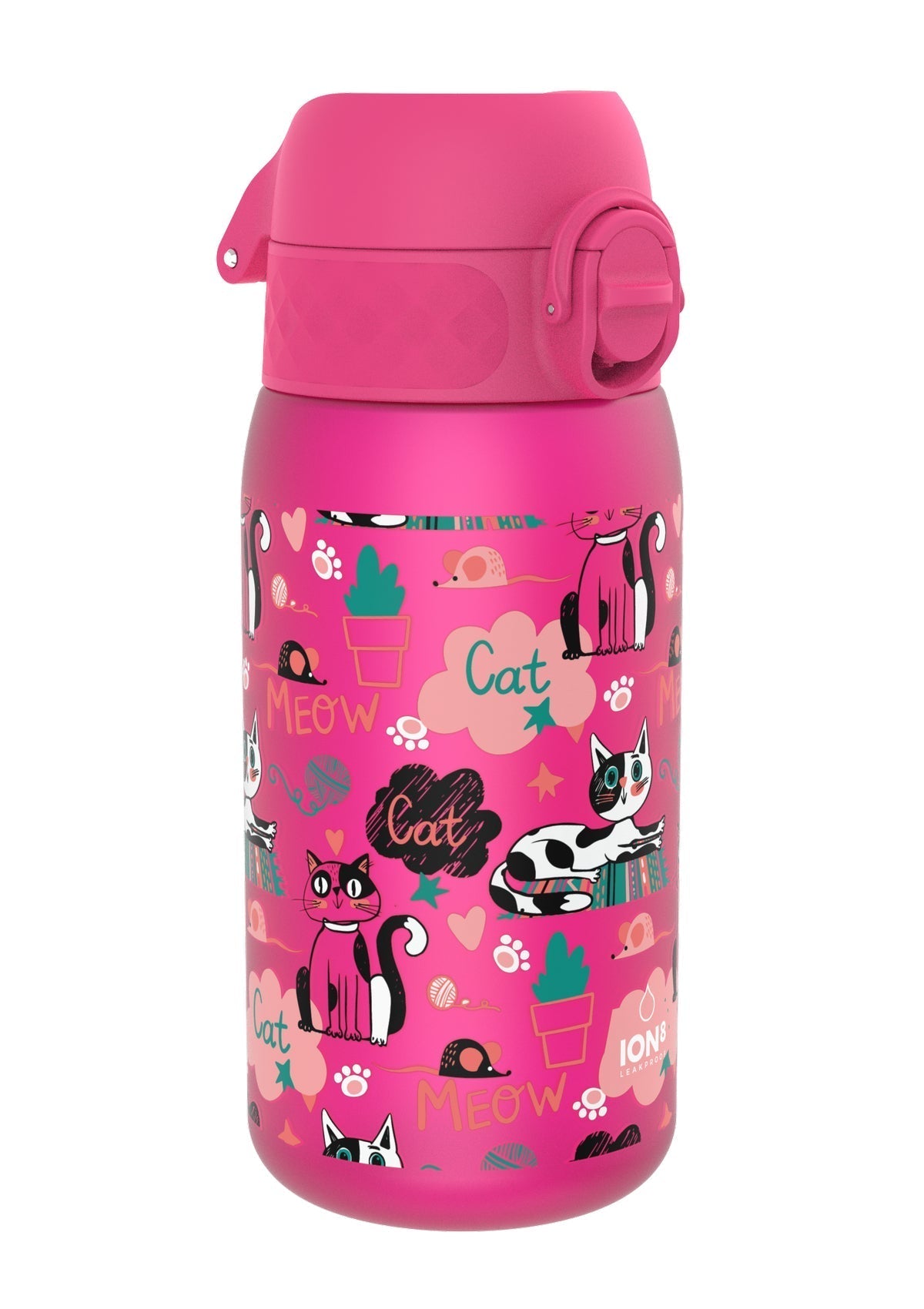 ION8 Recyclon Kittens Water Bottle Leak Proof 350ml (12oz) BPA Free