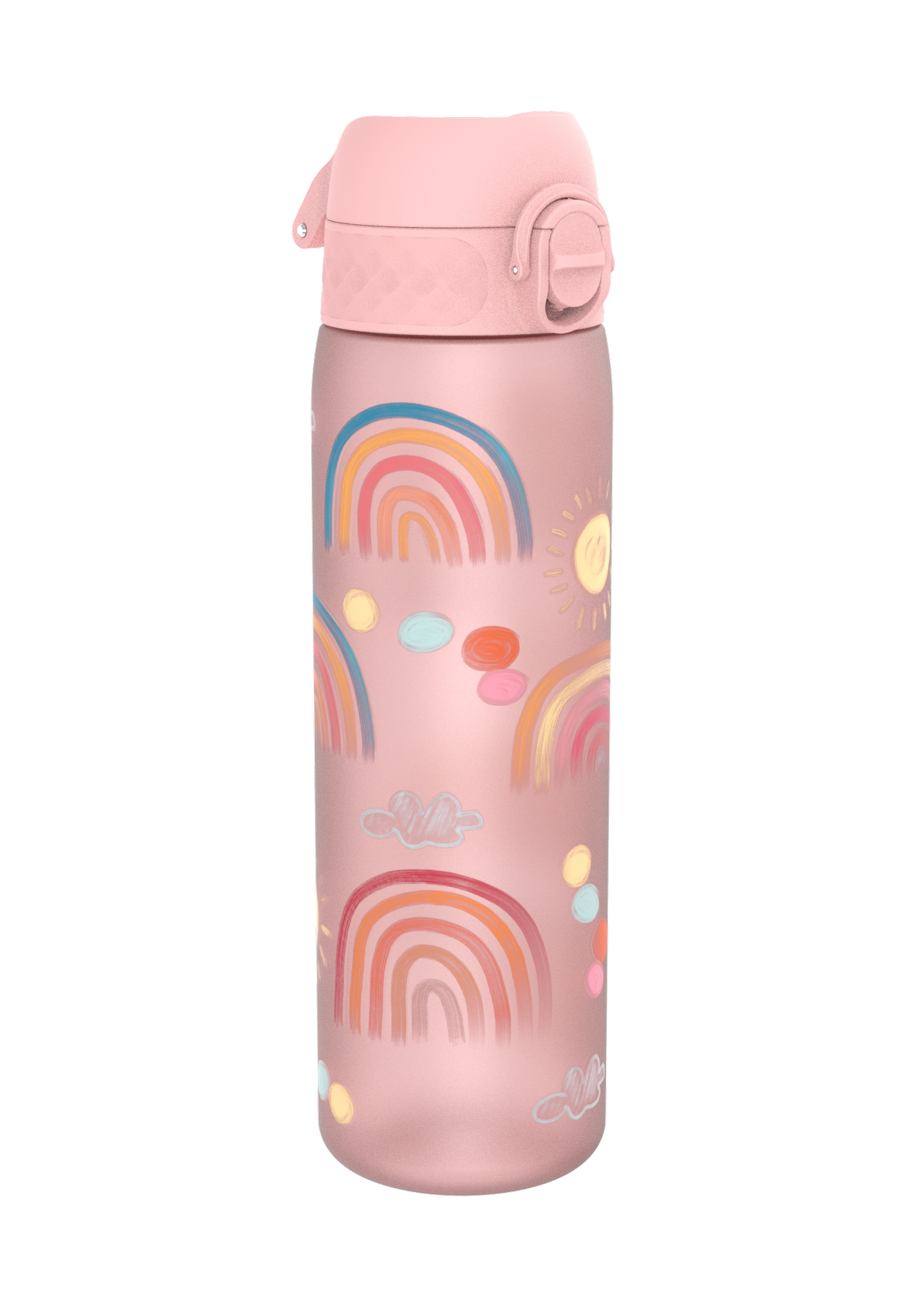 ION8 Recyclon Rainbow Rose Quartz Water Bottle Leak Proof 500ml