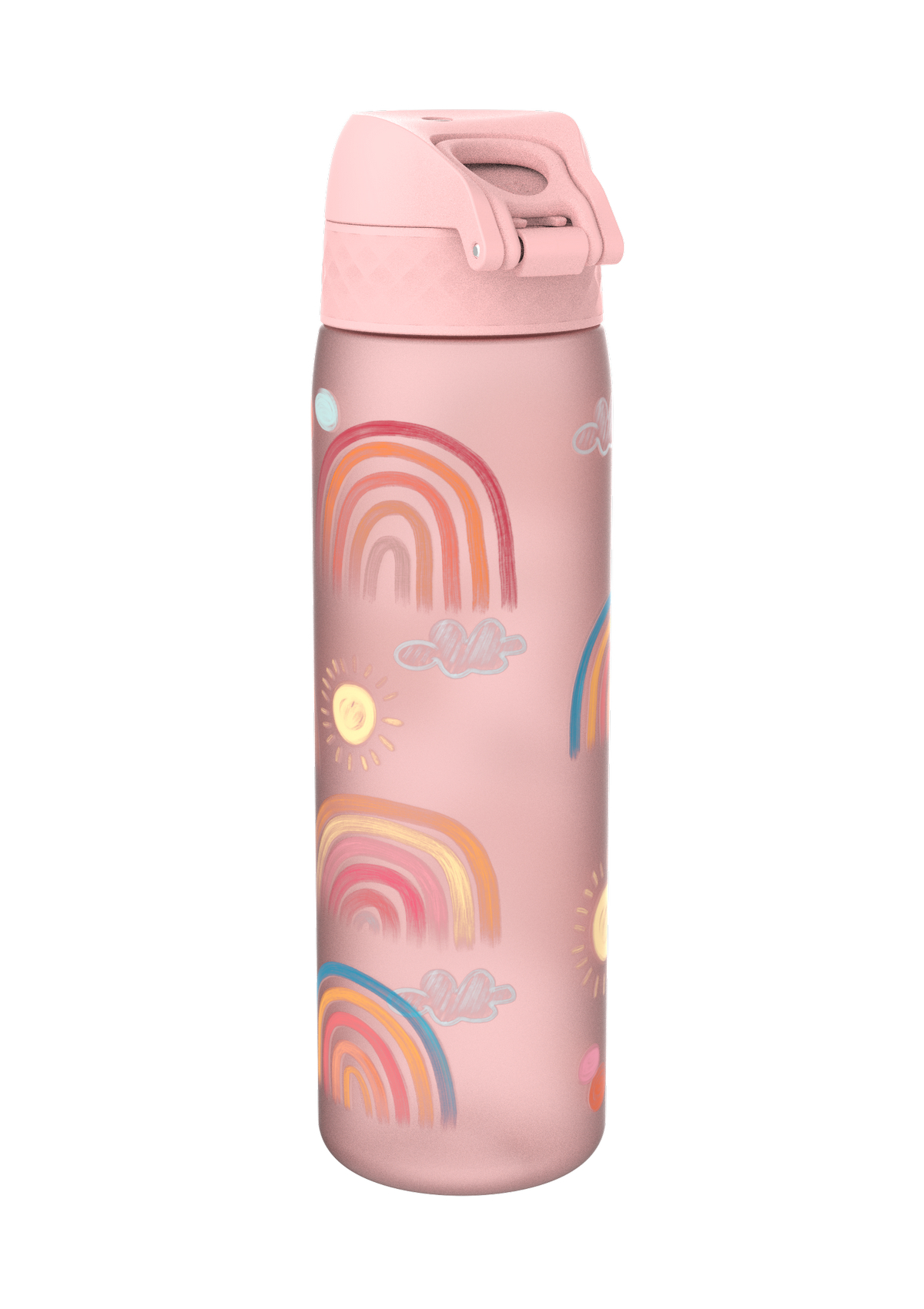 ION8 Recyclon Rainbow Rose Quartz Water Bottle Leak Proof 500ml