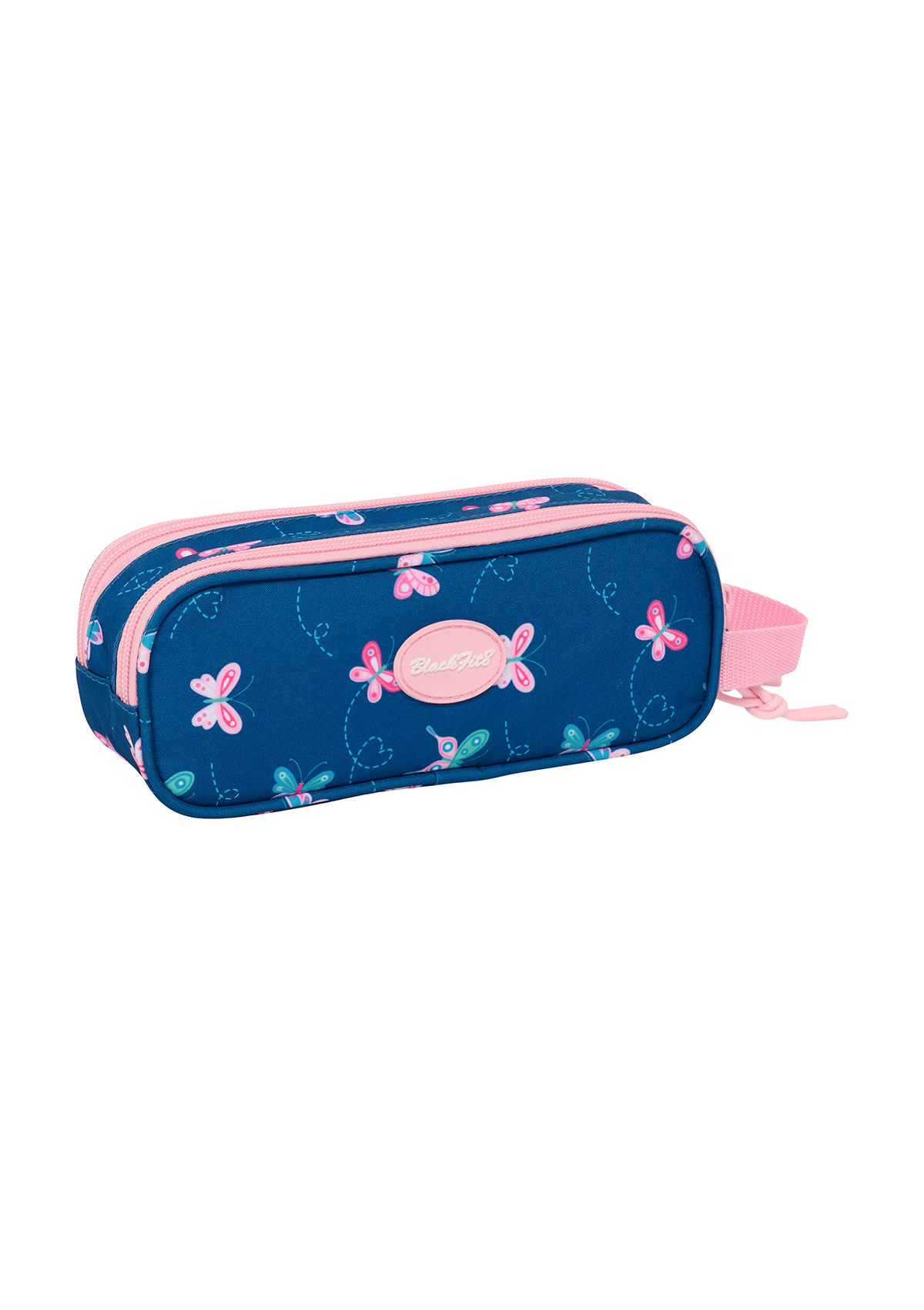 Blackfit8 Mariposas Double Pencil Case