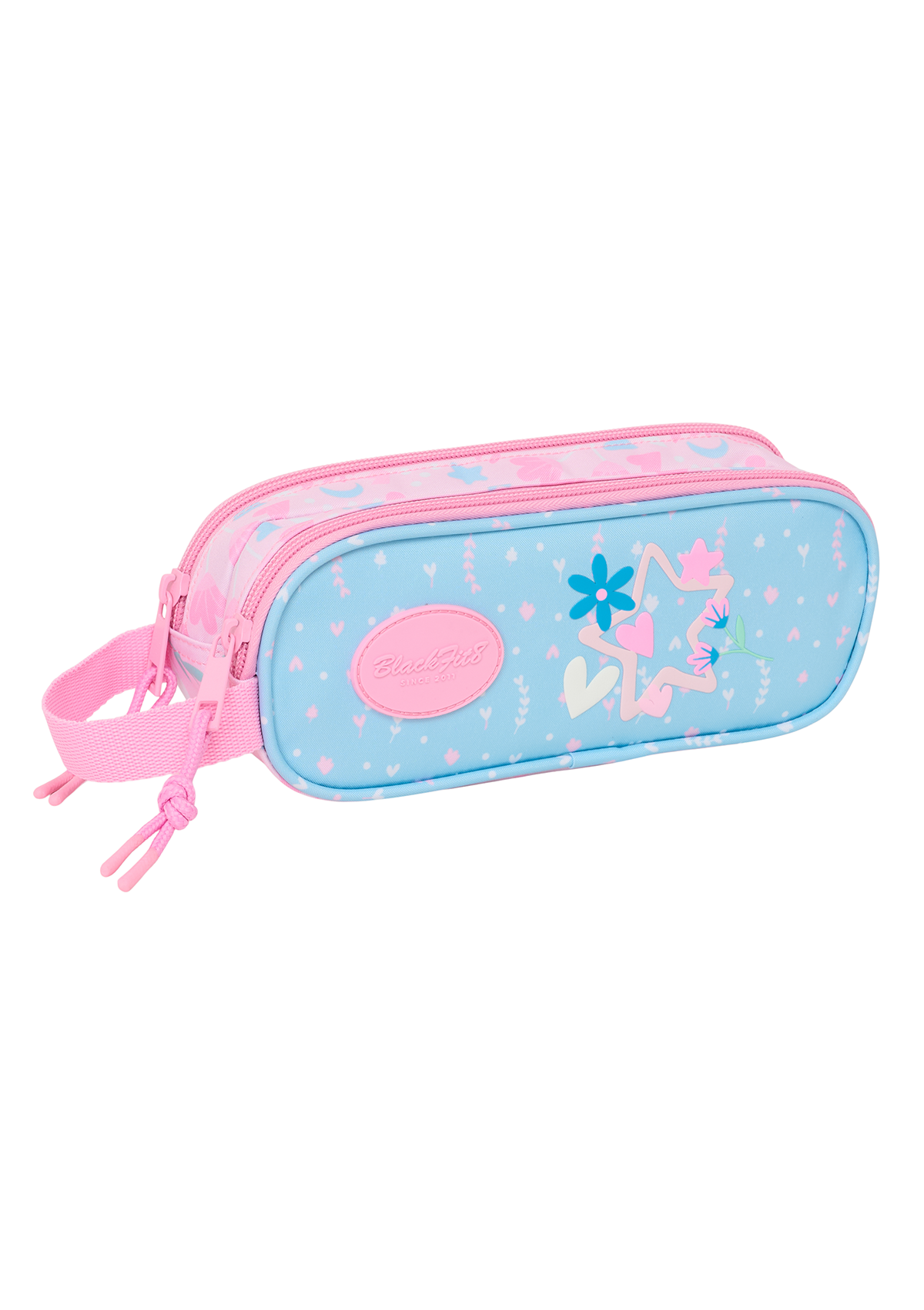 Blackfit8 Smile Double Pencil Case