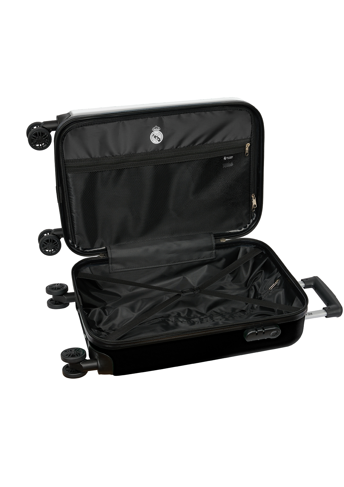 FC Real Madrid 1ª EQUIP.24/25 Cabin Trolley 20" White-Black