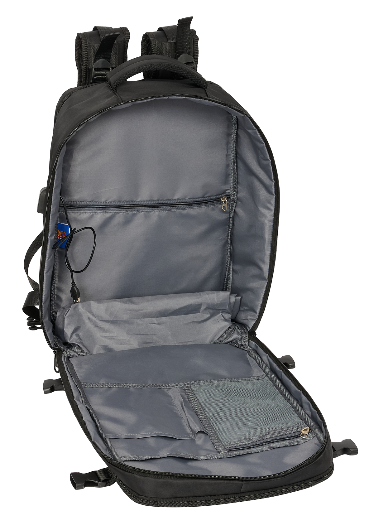 FC Barcelona Navy 15.6" Laptop Cabin Travel Backpack