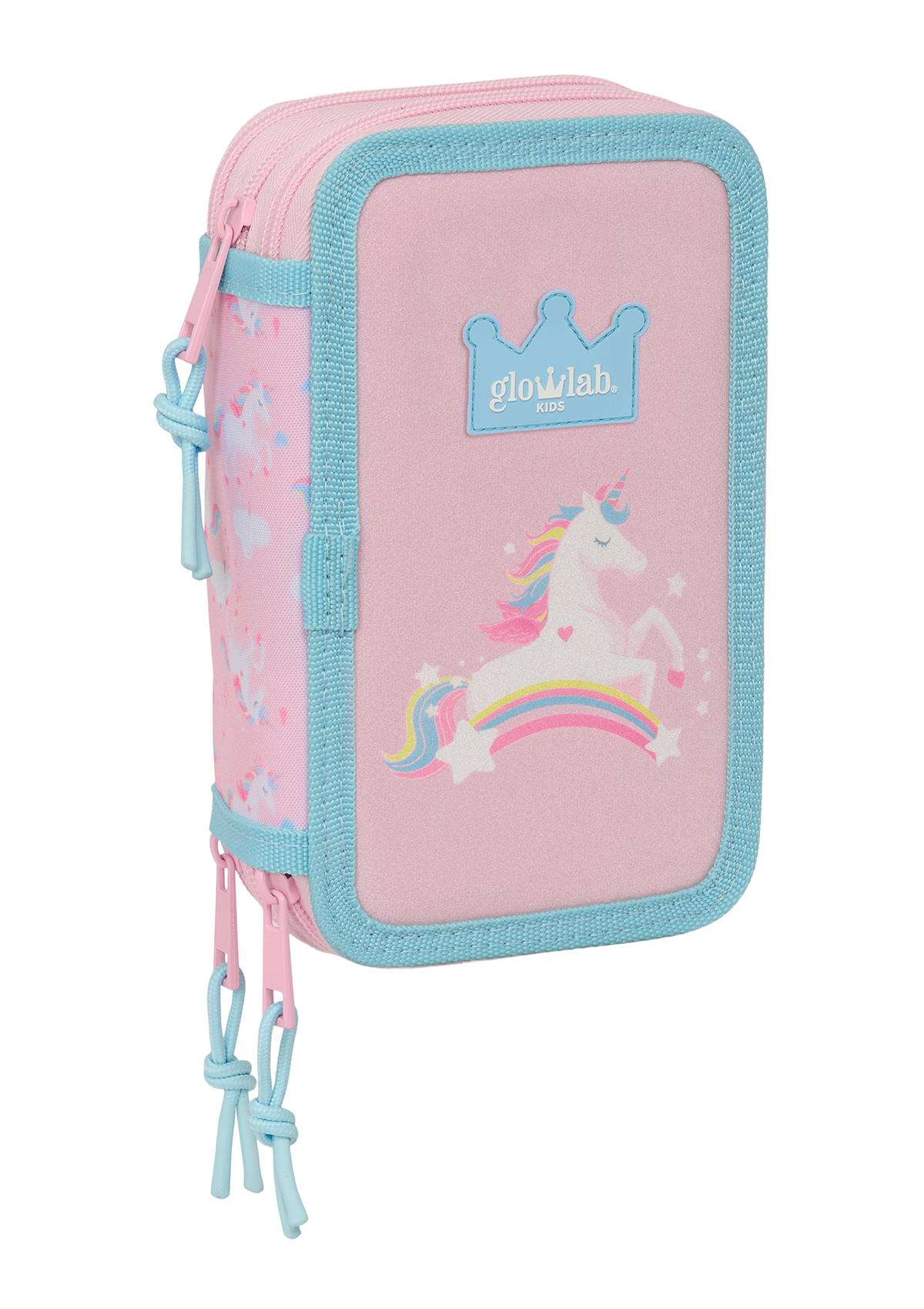 GlowLab Kids Small Triple 37pc Filled Pencil Case
