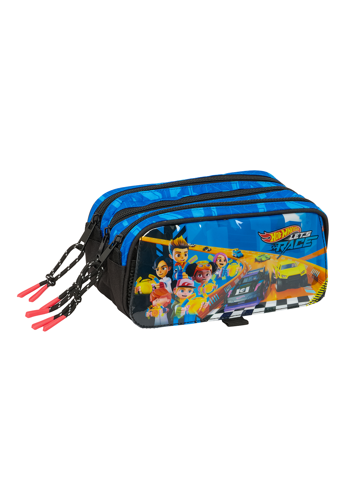 Hot Wheels LetsRace Large Triple Pencil Case